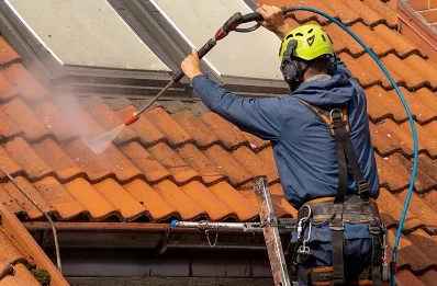 Démoussage et hydrofuge de toiture à Vions